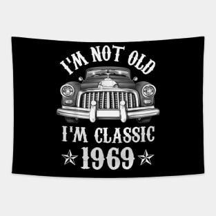 53 Year Old Vintage 1969 Classic Car 53rd Birthday Gifts Tapestry