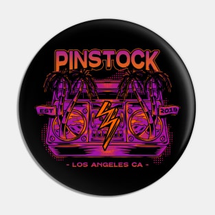 Pinstock Band - Boom Box (Purple) Pin