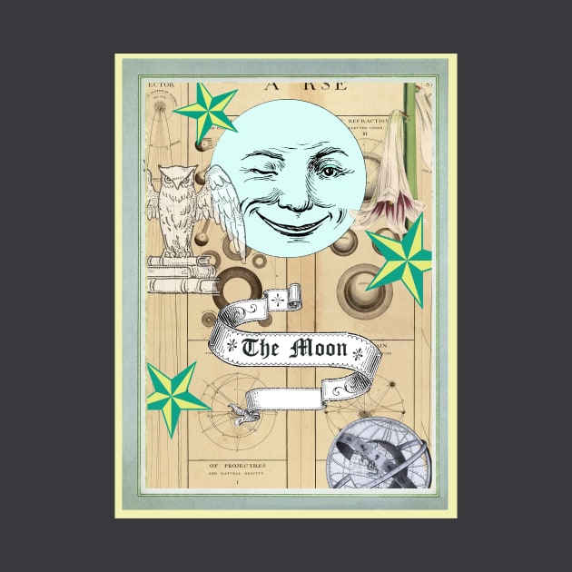 Moon tarot card by White B Gifts