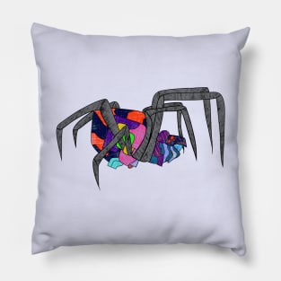 Amazing Spider in Colorful Patterns Pillow