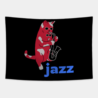 Jazz Cat Tapestry