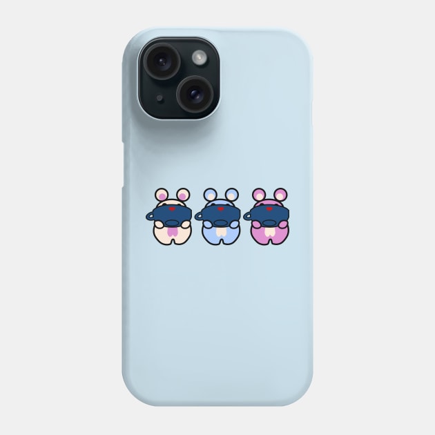 Three Chibis (Sipping Tea) Phone Case by Village Values