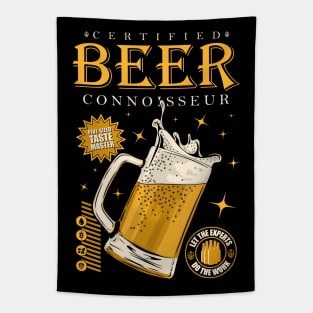 Certified Beer Connoisseur Tapestry