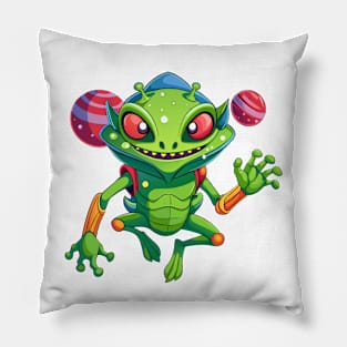 aliens say hello Pillow