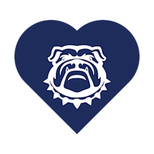 Bulldog Mascot Cares Navy T-Shirt