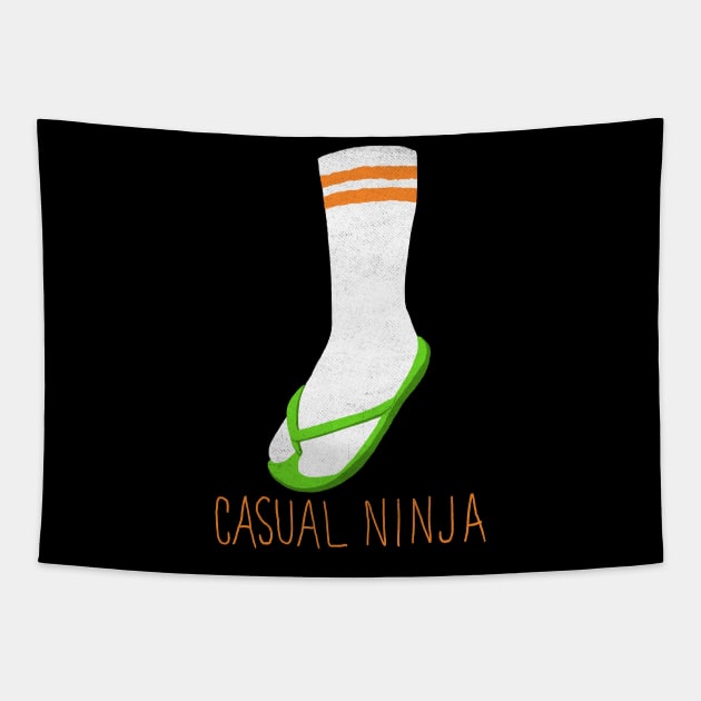 Casual Ninja Tapestry by Hillary White Rabbit