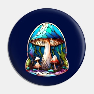 Arts & Crafts Rainbow Mushroom Pin