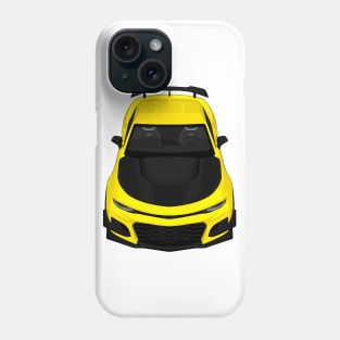 camaro zl1 1le yellow Phone Case