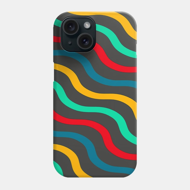 Abstract Retro Waves Phone Case by JoeStylistics