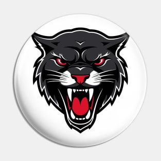 panther, head, angry, mascot, predator, strong, jaguar Pin