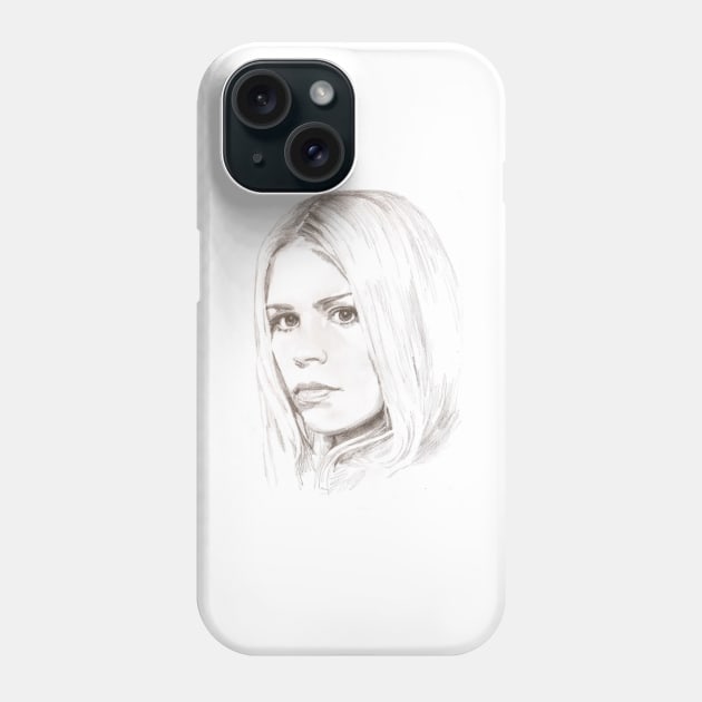 Billie Piper as Rose Phone Case by Grant Hudson