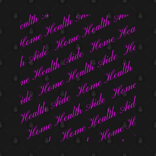 Home Health Aide Repeating Pattern in Pink by DesignIndex