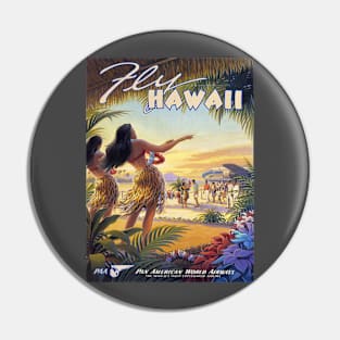 Vintage Travel Poster - Hawaii Pin