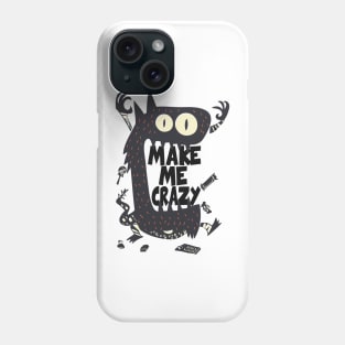 Crazy cat Phone Case