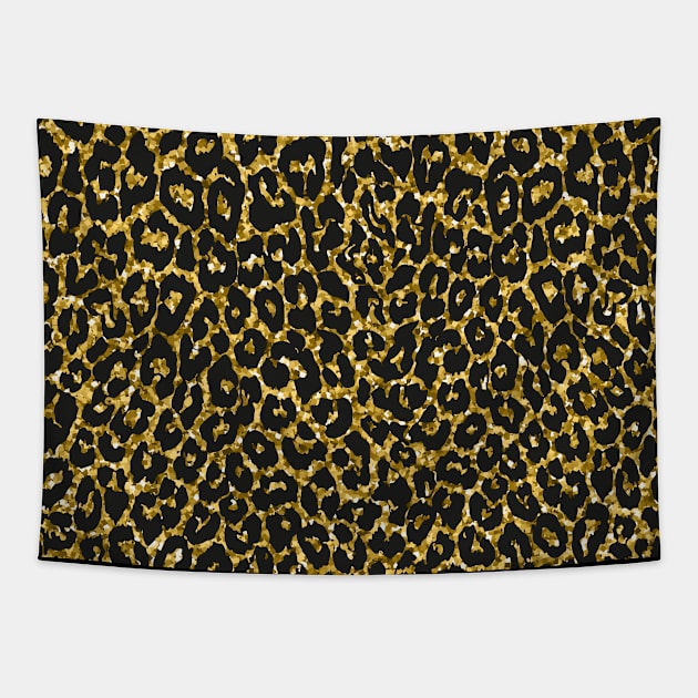 Gold Leopard Tapestry by purplegorilladesign23@gmail.com