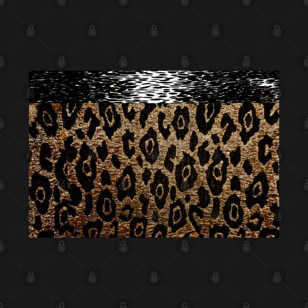 Animal Print Cheetah Wild Thing Black and Brown by Overthetopsm