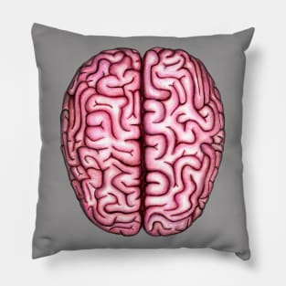 Human Brain Anatomy: Anatomical Art, Watercolor Doctor Halloween Gift Pillow