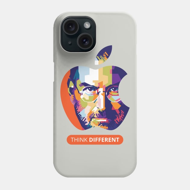 Steve Jobs Apple Artwork Phone Case by gilangbogy