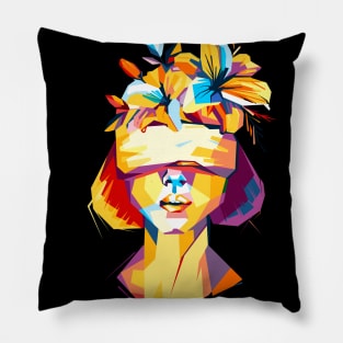 Girl Flower Pillow