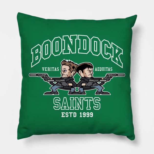 Fighting Saints Pillow by GoodIdeaRyan
