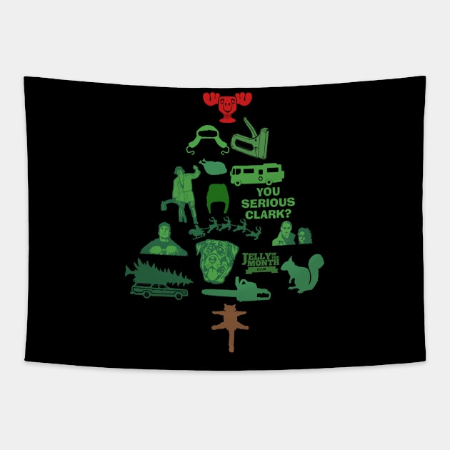 Christmas Vacation Christmas Tree Tapestry by Bigfinz