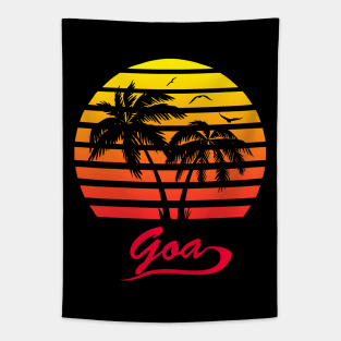 Goa 80s Sunset Tapestry