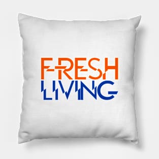 Fresh Living-orange/royal blue Pillow