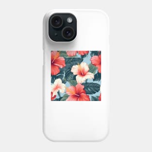 Hibiscus Flowers Pattern 18 Phone Case