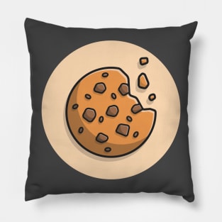 Chocolate Cookies Cartoon Vector Icon Illustration Pillow