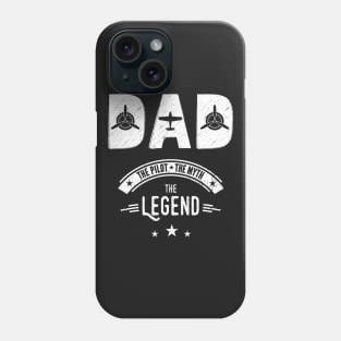 Retro Christmas Gift For Pilot DAD Aviation Aircraft T-Shirt Phone Case