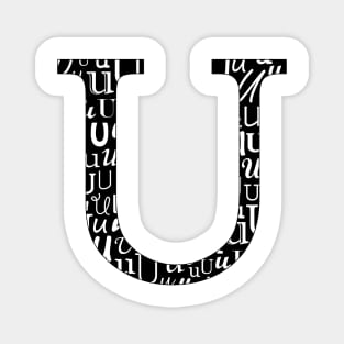 U Filled - Typography Magnet