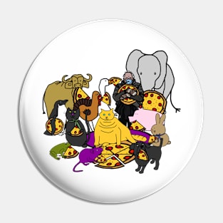 Pizza Party for Animals Pin