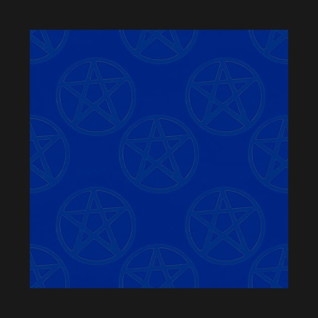 Bight Blue Stone Pentagrams by stickypixie