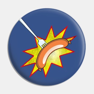 Sausage Food Fight BBQ Pin