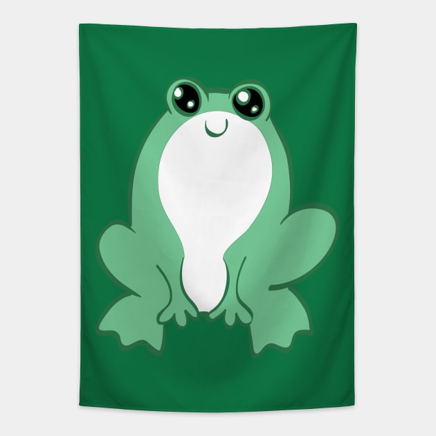 Cute Happy Frog Tapestry by saradaboru