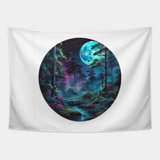 Enigmatic Lunar Landscape (626) Tapestry