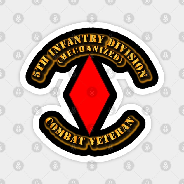 5th Infantry Division - Combat Veteran Magnet by twix123844