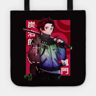 Tanjiro Demonslayer Vector Art Tote