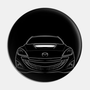 Mazda3 MPS BL Mazdaspeed 3 - front stencil, white Pin