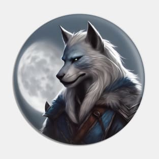 werewolf fantasy art blue Pin