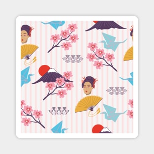 Japan Aesthetic Pattern Magnet