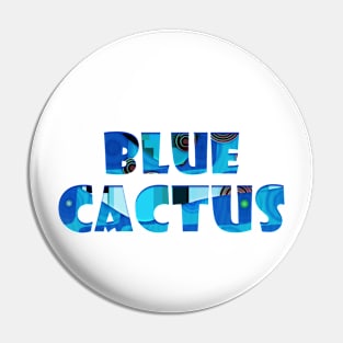 Blue Cactus Pin