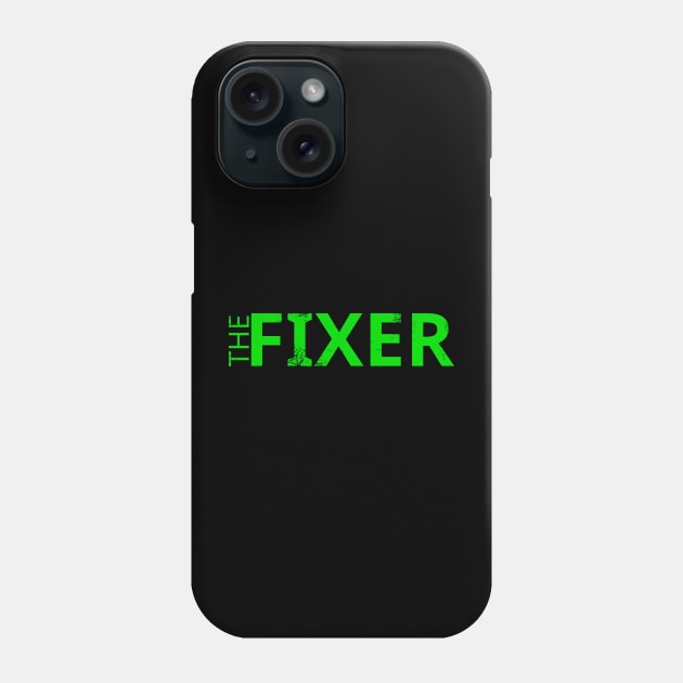 TBI Brain Injury Green - The Fixer Phone Case by survivorsister