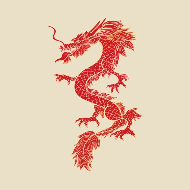 Red The Dragon Logo by zadara