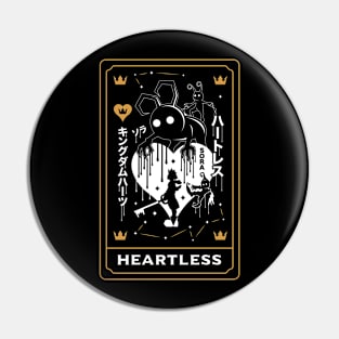 Heartless Tarot Card Pin