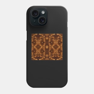 Dark Brown Aesthetic Abstract Fractal Pattern - Animal Fur Texture Phone Case