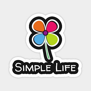 Simple Life - Rainbow Flower Magnet