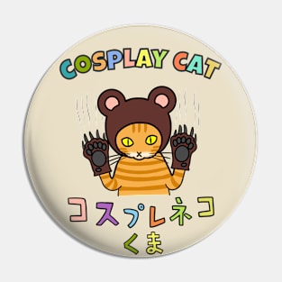 Kawaii Cosplay Cat: Neko Kuma Bear Pin