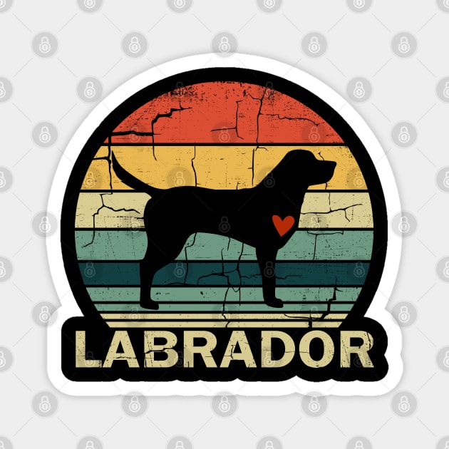 Vintage Labrador Dog Lover Magnet by chung bit