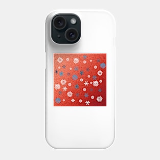 Snowflakes Red Christmas Phone Case